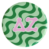 Delta Zeta Groovy Sorority Button