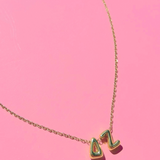 Delta Zeta Bubble Letter Necklace