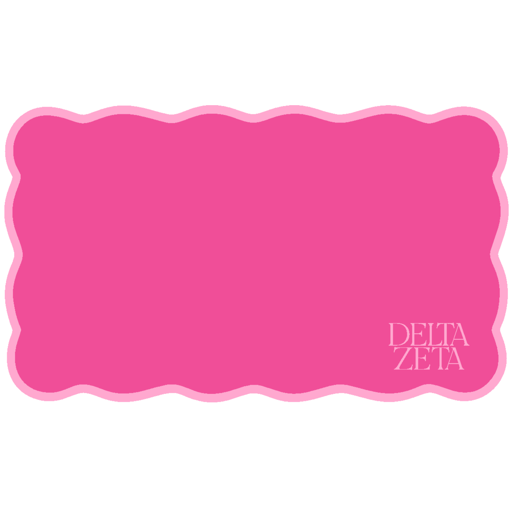 Scalloped Sorority Desk Mat