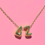 Delta Zeta Bubble Letter Necklace