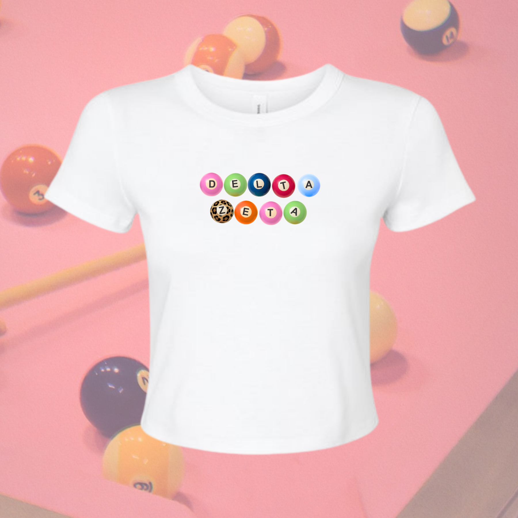 Delta Zeta On Cue Sorority Baby Tee