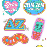 Sorority Y2K Sticker Sheet