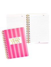 Delta Zeta Stripe Sorority Notebook