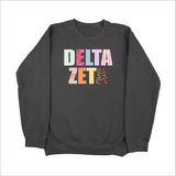 Delta Zeta Scrapbook Sorority Sweatshirt