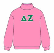 Classic Twill Sorority Embroidered Mock Neck