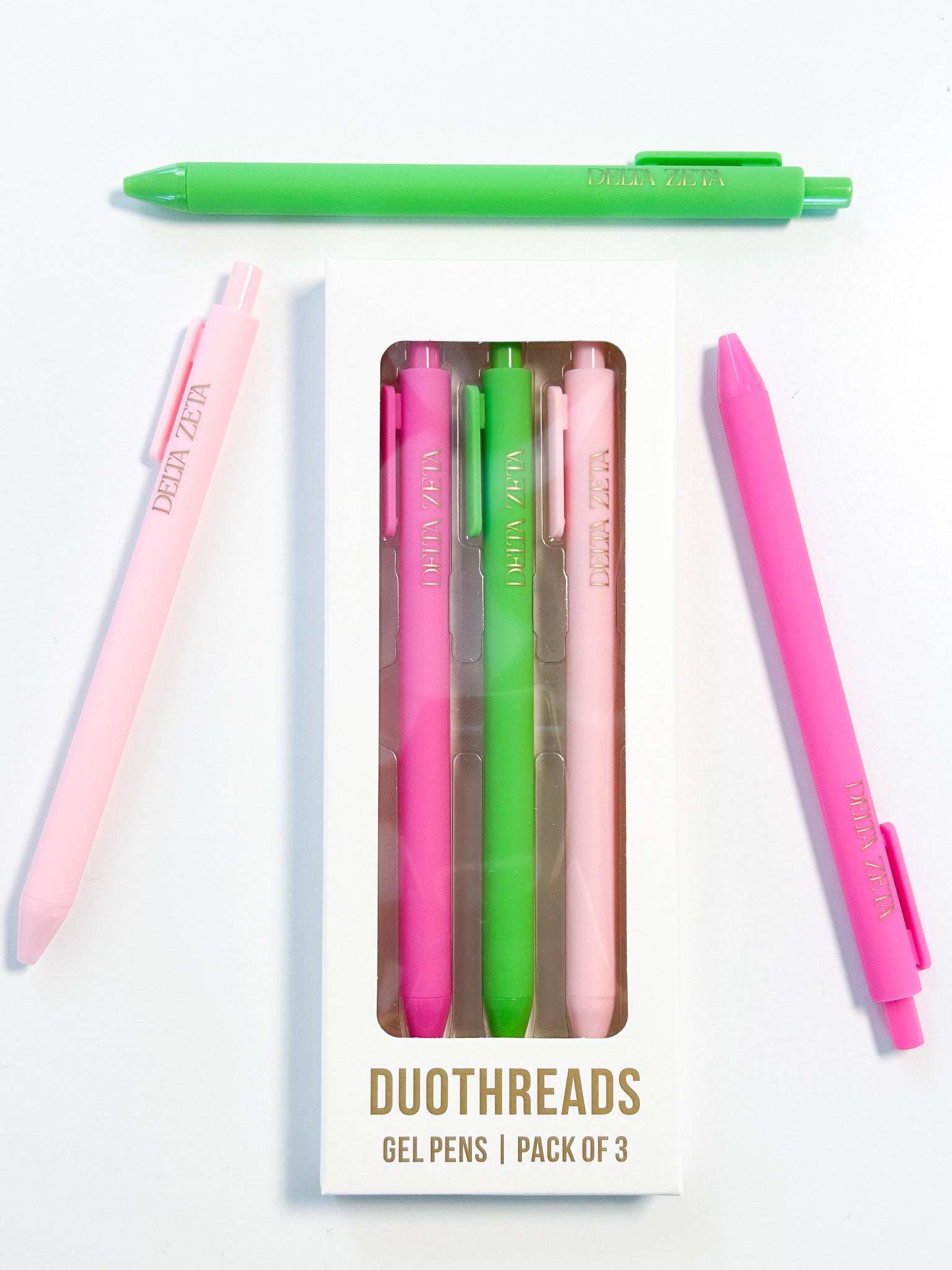 Delta Zeta Lettered Luxe Sorority Pens