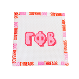 Gamma Phi Beta Sorority Bubble Letter Needlepoint Canvas