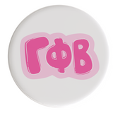 Gamma Phi Beta Bubbly Sorority Button