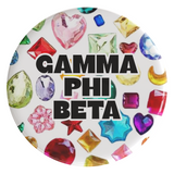 Gamma Phi Beta In The Groove Sorority Button