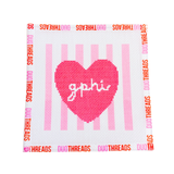 Gamma Phi Beta Sorority Heart Needlepoint Canvas
