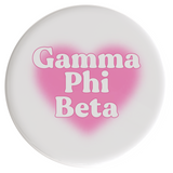 Gamma Phi Beta Big Heart Sorority Button