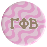 Gamma Phi Beta Groovy Sorority Button