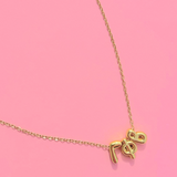 Gamma Phi Beta Bubble Letter Necklace