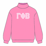 Classic Twill Sorority Embroidered Mock Neck