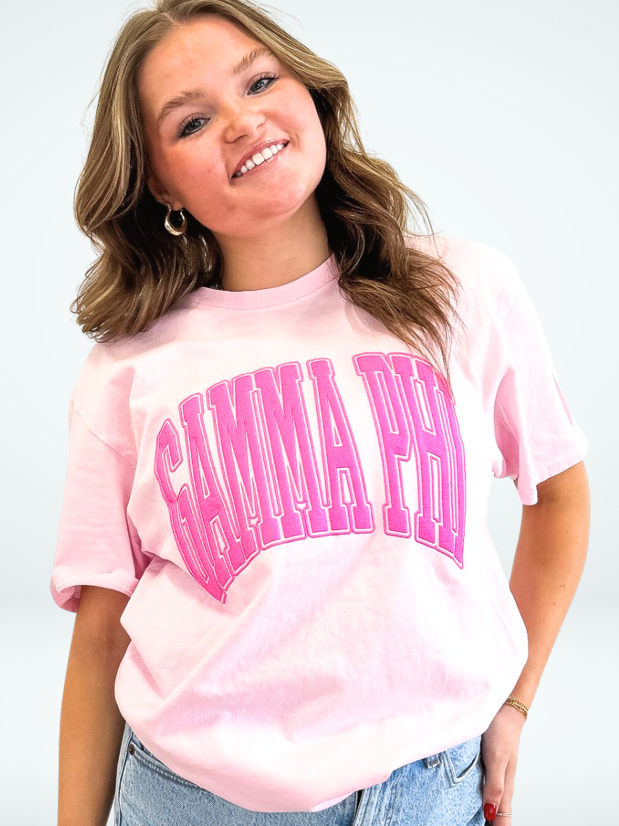 Gamma Phi Beta Varsity Puff Sorority Tee