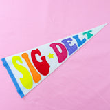 Rainbow Sorority Pennant Flag