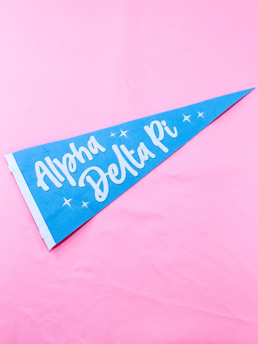Alpha Delta Pi Stardust Pennant Flag