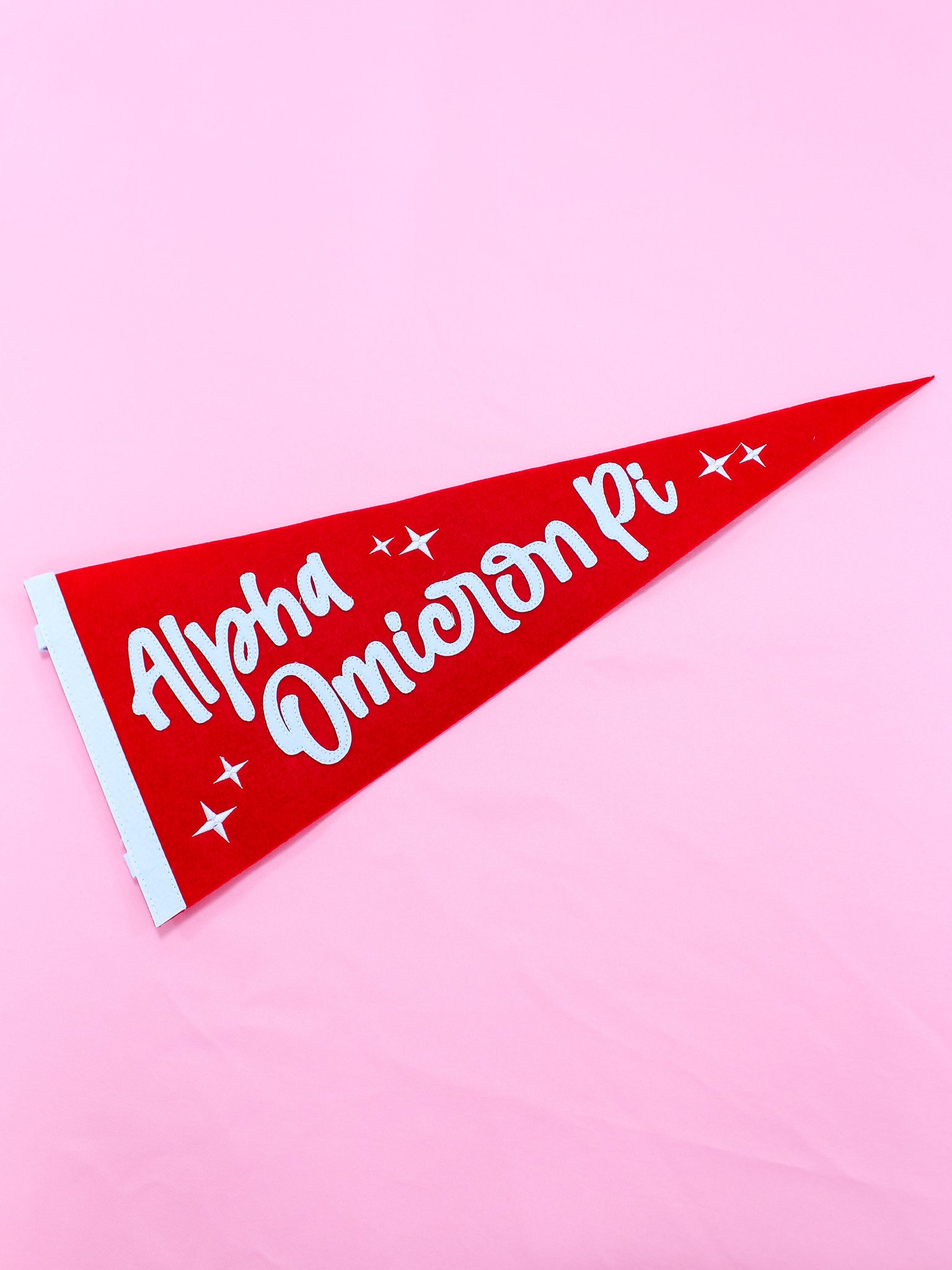 Alpha Omicron Pi Stardust Pennant Flag