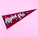 Alpha Phi Stardust Pennant Flag