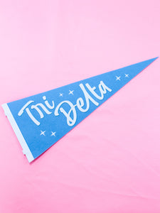 Delta Delta Delta Stardust Pennant Flag