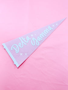 Delta Gamma Stardust Pennant Flag