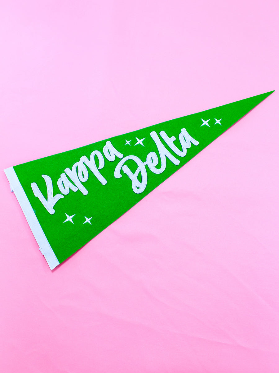 Kappa Delta Stardust Pennant Flag