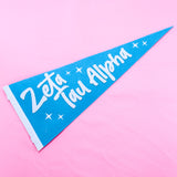 Zeta Tau Alpha Stardust Pennant Flag