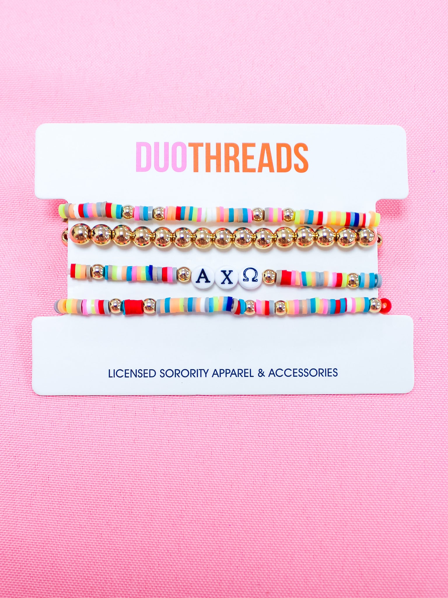 Alpha Chi Omega Miley Bracelet Stack