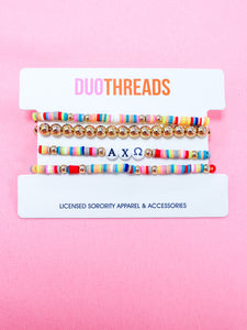 Alpha Chi Omega Miley Bracelet Stack