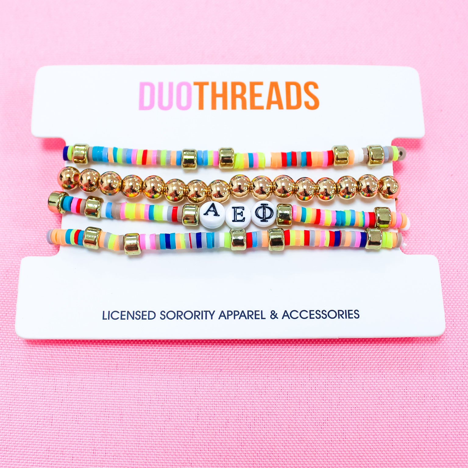 Alpha Epsilon Phi Miley Bracelet Stack