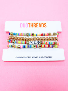 Alpha Epsilon Phi Miley Bracelet Stack