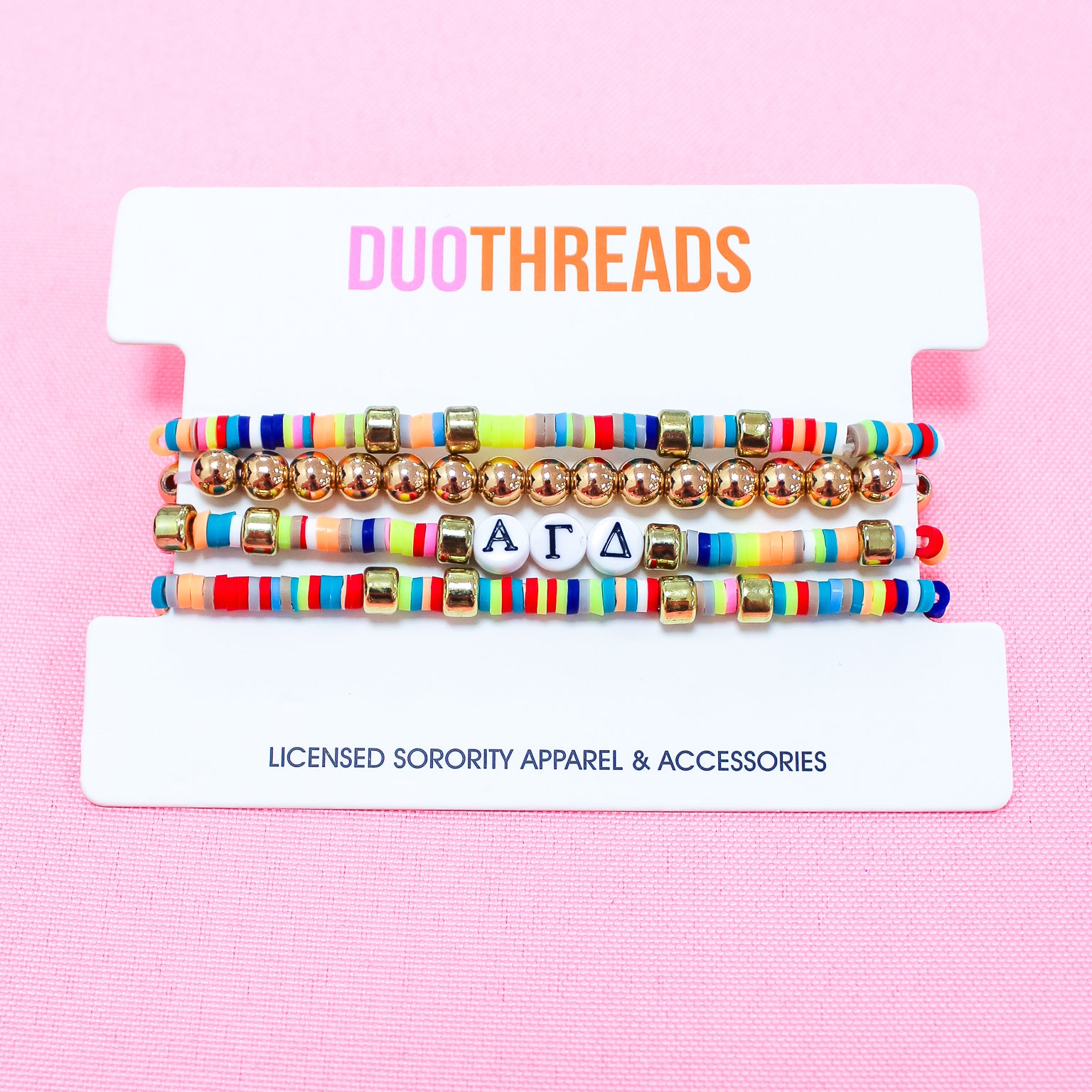 Alpha Gamma Delta Miley Bracelet Stack