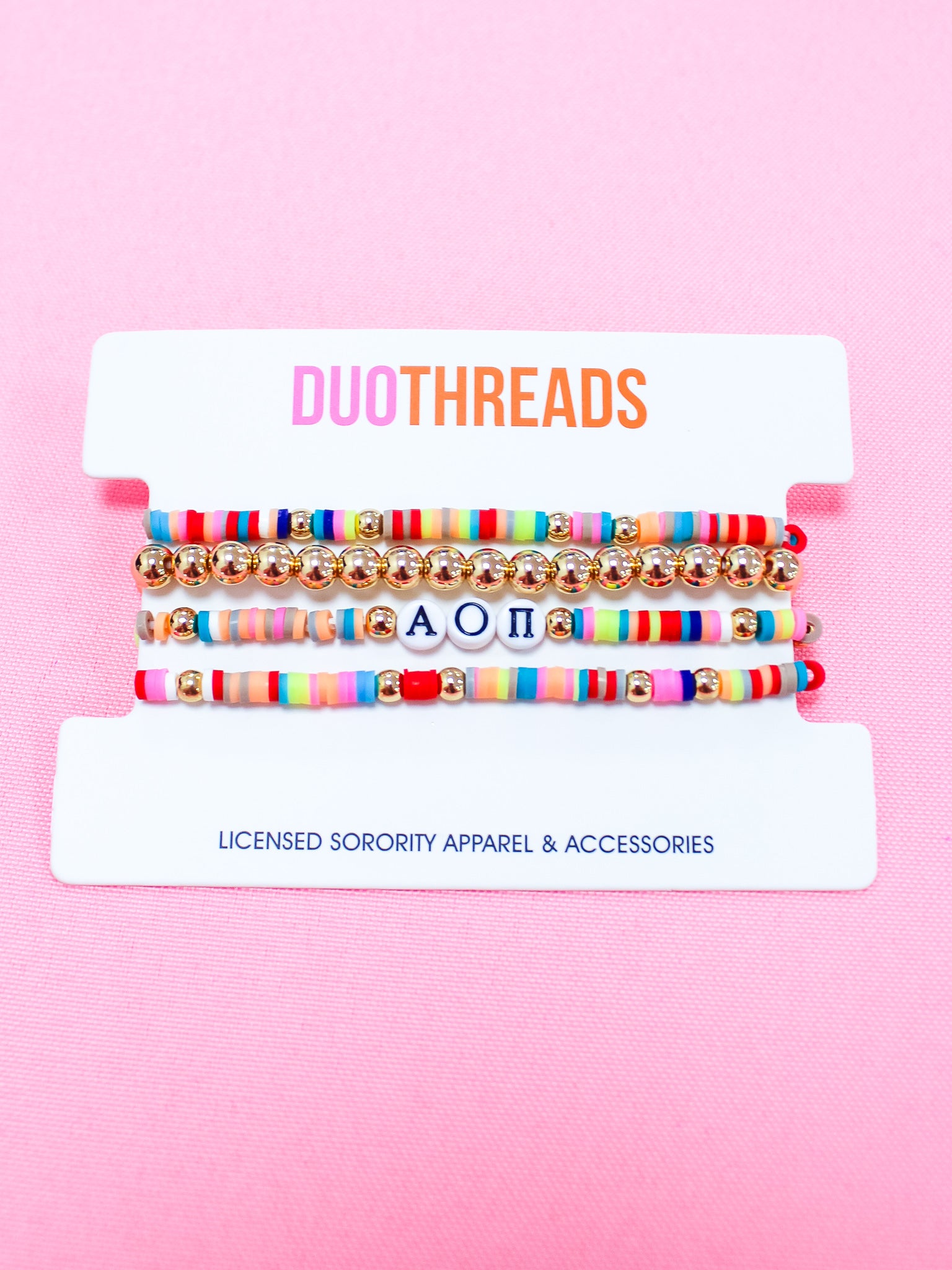 Alpha Omicron Pi Miley Bracelet Stack