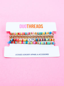 Chi Omega Miley Bracelet Stack