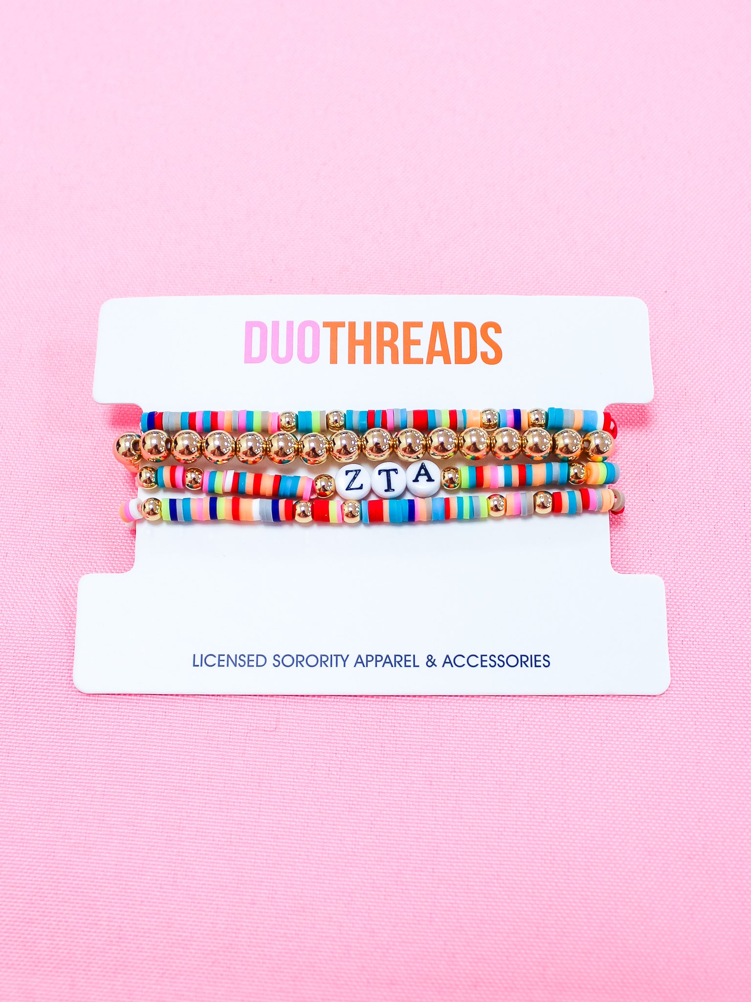 Zeta Tau Alpha Miley Bracelet Stack