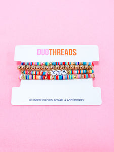 Zeta Tau Alpha Miley Bracelet Stack
