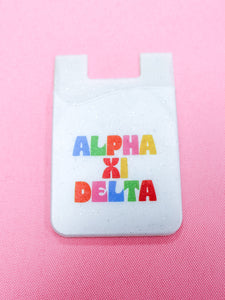 Alpha Xi Delta Shimmer Phone Wallet