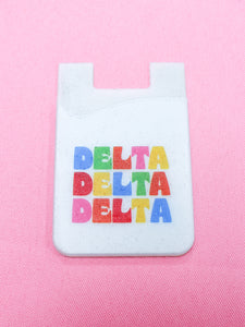 Delta Delta Delta Shimmer Phone Wallet