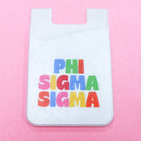 Phi Sigma Sigma Shimmer Phone Wallet