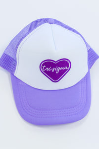 Sigma Sigma Sigma Whole Lotta Love Heart Trucker Hat