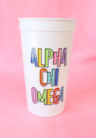 Load image into Gallery viewer, Alpha Chi Omega Bring on the Fun Stadium Cup
