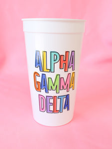 Alpha Gamma Delta Bring on the Fun Stadium Cup
