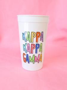 Kappa Kappa Gamma Bring on the Fun Stadium Cup