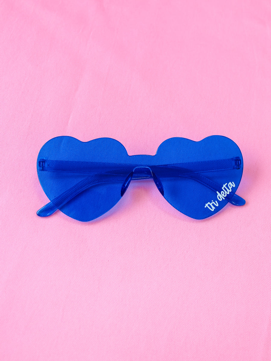 Delta Delta Delta Only Eyes For You Heart Sunnies