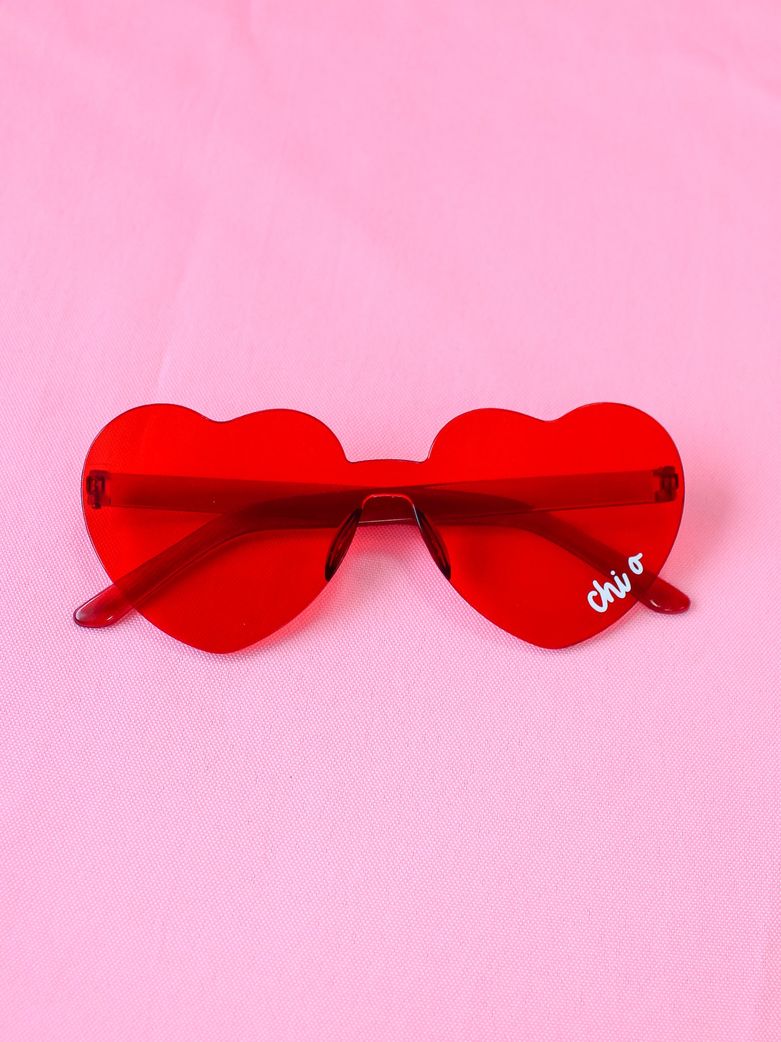 Chi Omega Only Eyes For You Heart Sunnies