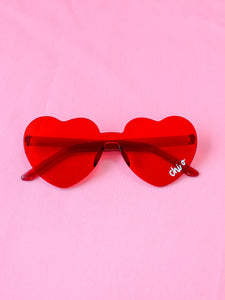 Chi Omega Only Eyes For You Heart Sunnies