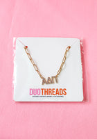 Load image into Gallery viewer, Rhinestone Sorority Necklace
