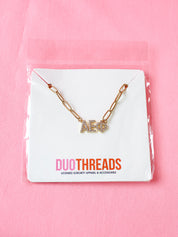 Rhinestone Sorority Necklace