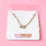 Alpha Gamma Delta Rhinestone Necklace