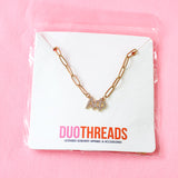 Rhinestone Sorority Necklace